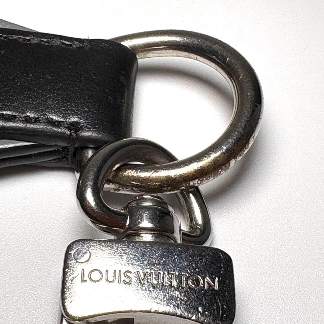 LOUIS VUITTON Monogram Eclipse Reverse Key Holder Capital LV M00337 Auth 121488