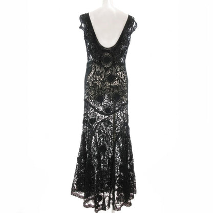 Double RL RRL total lace dress long sheer see-through 3 green UO Used 76eb27a80a