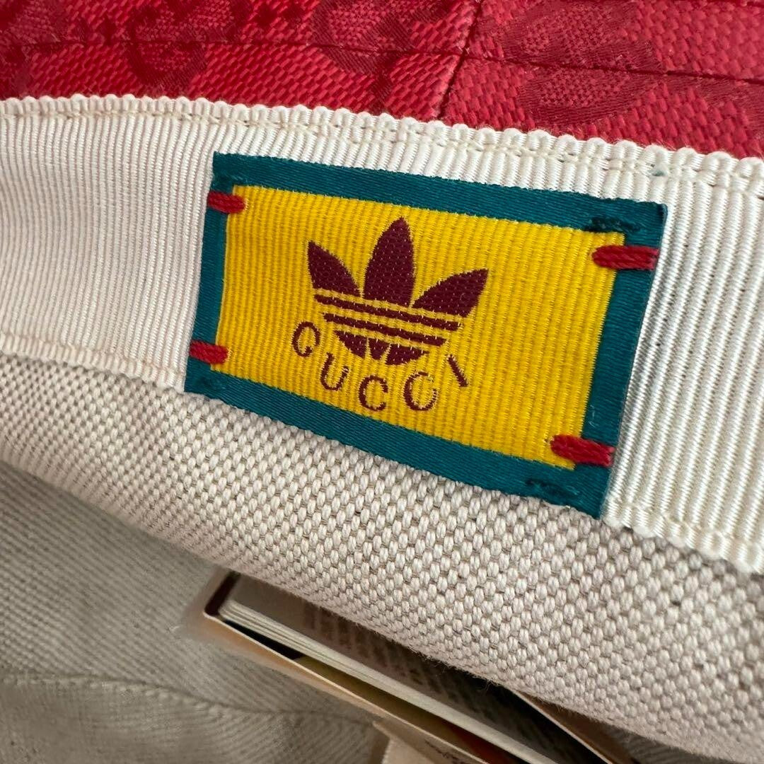 GUCCI × adidas Gucci Adidas Bucket Hat Red