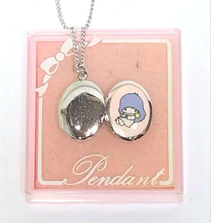 Sanrio Little Twin Stars Locket Pendant 1976 Kiki Lala Vintage Fancy Japan