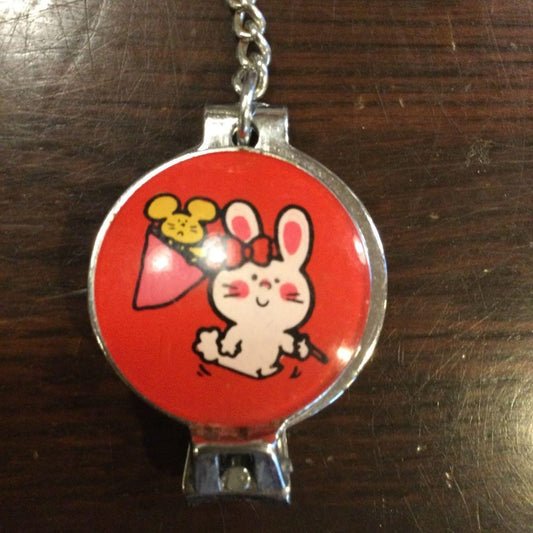 1970 Bunny Matty Key Holder '70s Vintage Sanrio Nail Clipper Rare