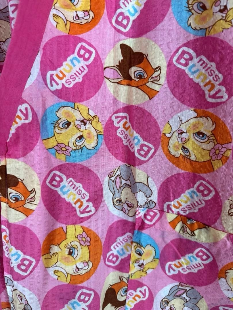 Disney Miss Bunny Yukata Free Size Kimono Good Condition from Japan Rare Cute