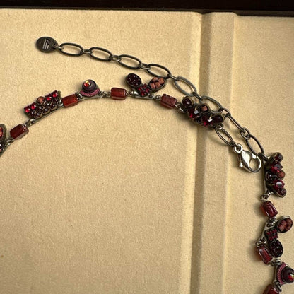 AYALA BAR Necklace Red Vintage