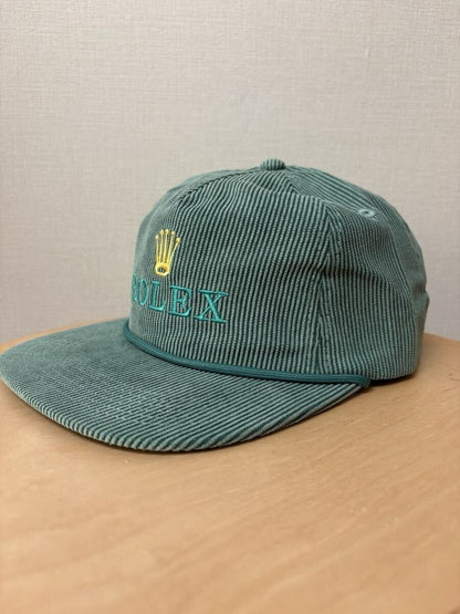 Rolex Green Corduroy hat adjustable Cap