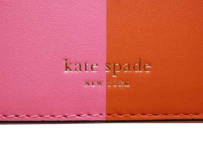 kate spade Long wallet (with coin pocket) Chain Wallet Bicolor Leather