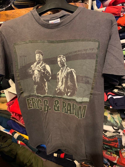 1988 Eric B and Rakim Men's T Shirt Size M Super Rare 80s Vintage Used