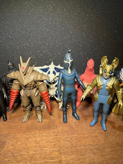 Bandai Ultra Kaiju 500 Series Sofubi Set 14 Figures Lot Authentic Rare