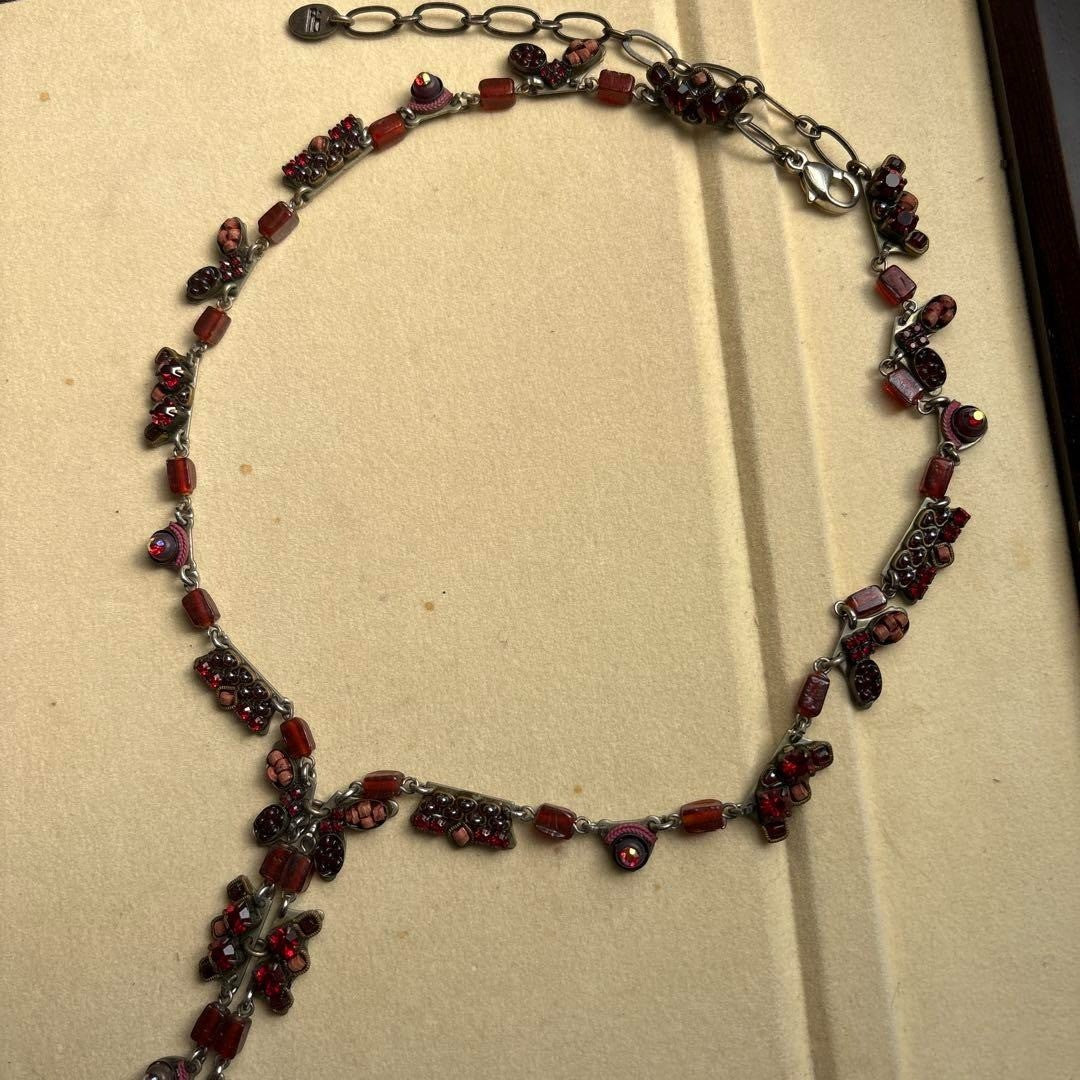 AYALA BAR Necklace Red Vintage