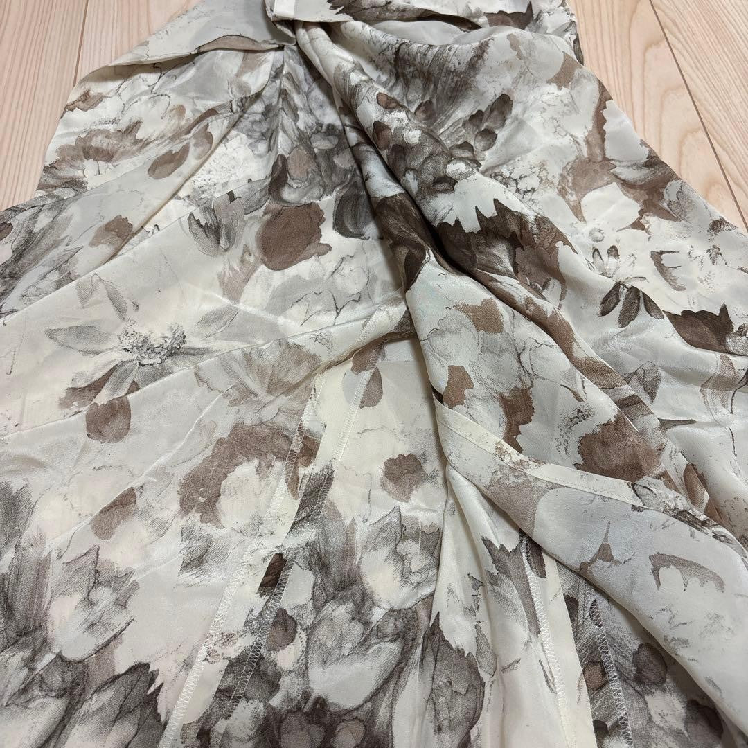 Margaret Howell Floral Flared Long Skirt Size 2 33 inches