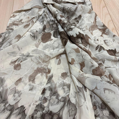 Margaret Howell Floral Flared Long Skirt Size 2 33 inches