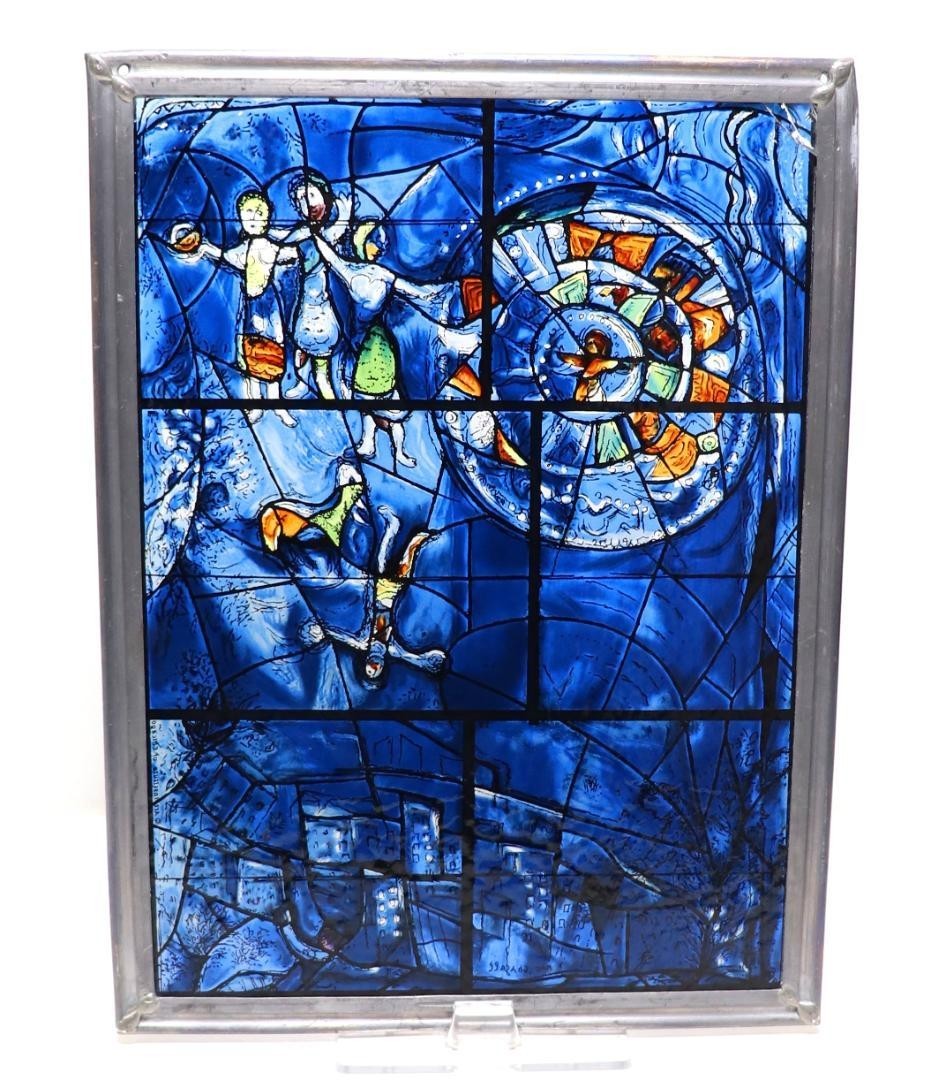 Marc Chagall Large Vintage Stained Glass American Windows