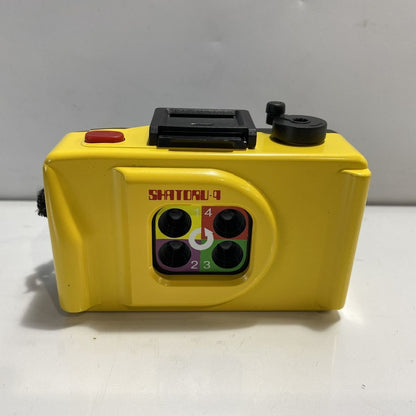 Toy Camera Yellow Film Camera 4-Shot Burst 35mm Showa Retro