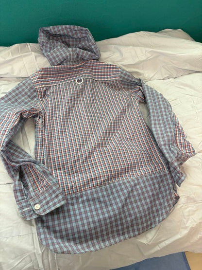 Junya Watanabe Man Nylon Patchwork Checkered Jacket Men's Outerwear Size JP-S