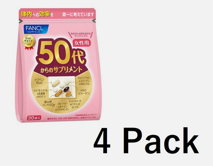 FANCL Supplement for Women in Their 50s 30 bags x 4 pack from Japan