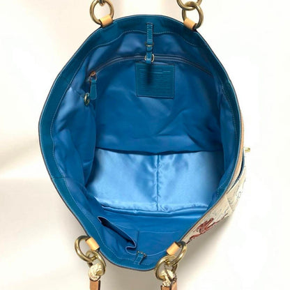 Rare COACH tote bag marine motif A4 storage large capacity bag