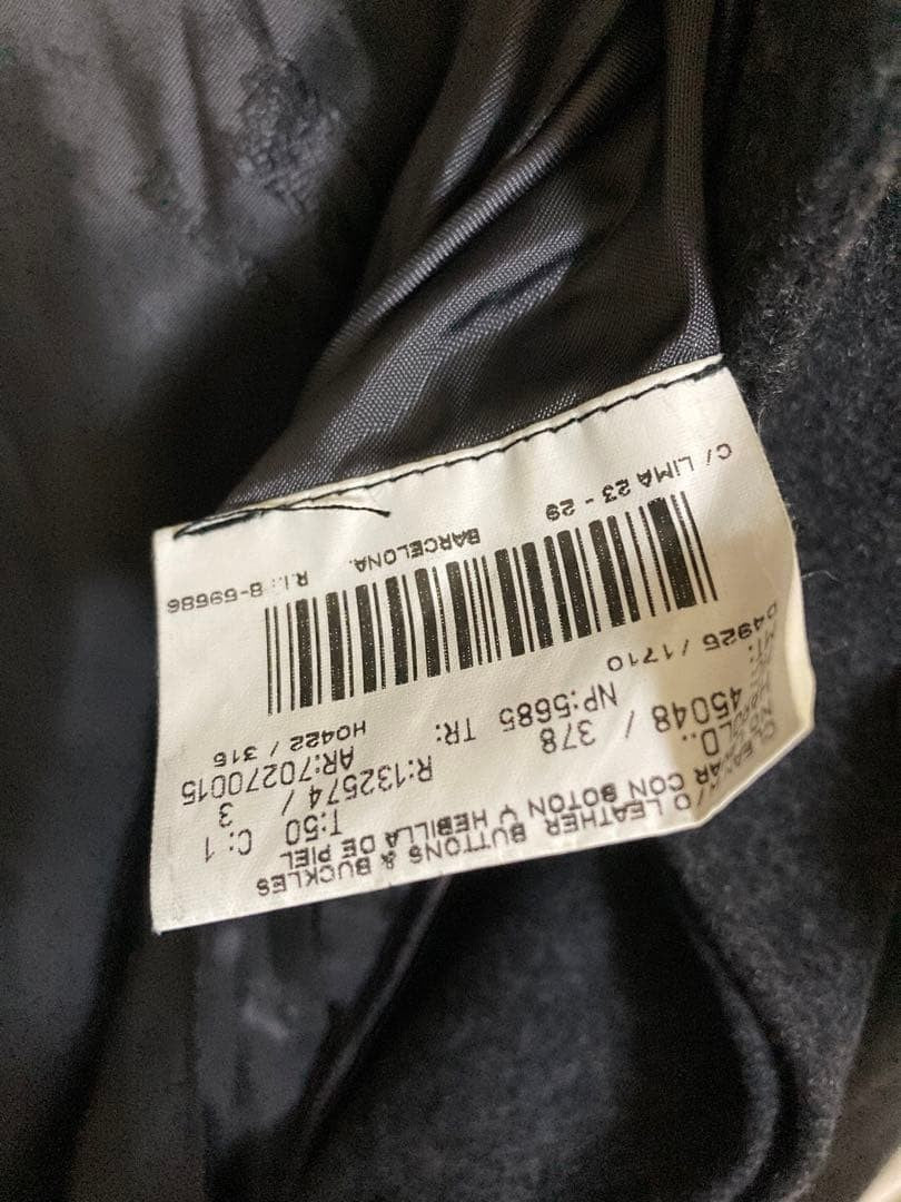 Burberry Vintage Cashmere Wool Balmacaan Long Gray Coat Men Size US 40 Authentic