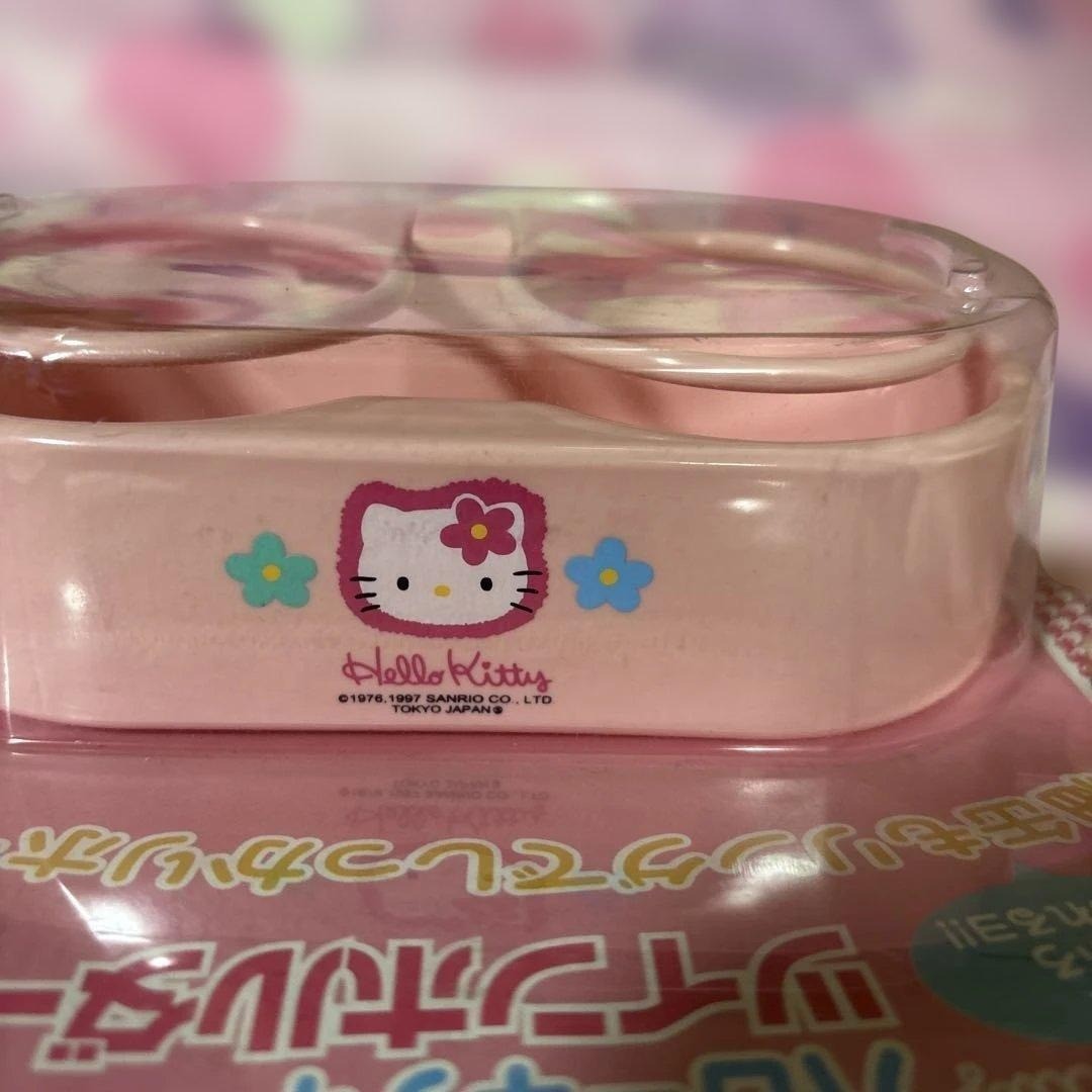 Rare Sanrio Hello Kitty drink holder, made in 1997, car accessory.