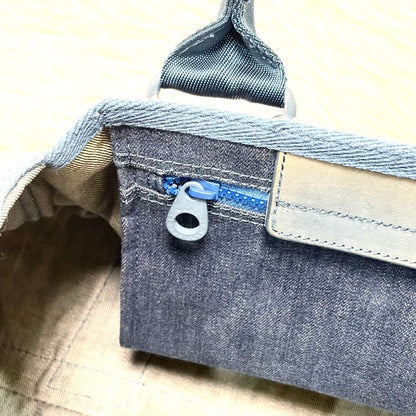 MARC JACOBS Denim Tote Bag Casual Blue 29 to 44 cm Width 24 cm Height