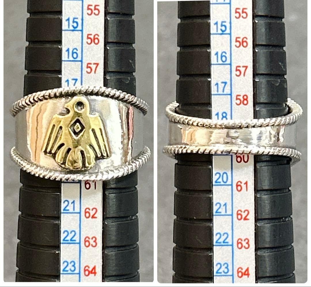Indian Thunderbird Eagle Ring US9 Sterling Silver 925