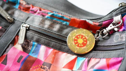 LeSportsac x Disney It's a Small World Shoulder Bag Red Multicolor Nylon