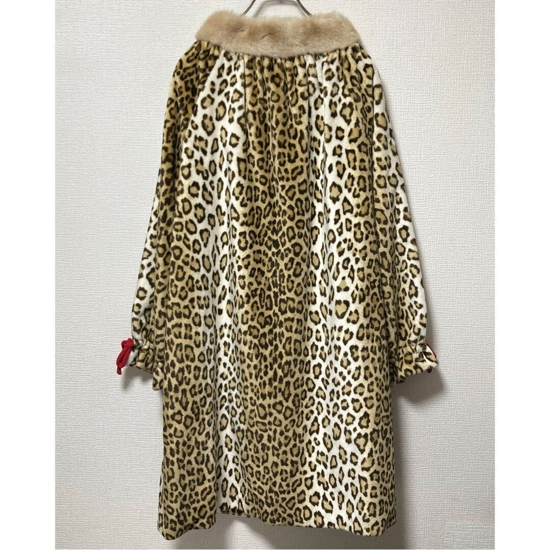 Fifi Chachnil Leopard Print Coat Fifi Chachnil Poncho Gown Free Size Rare