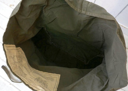 US Army real military M-1945 khaki canvas 40's vintage field cargo pack bag USA