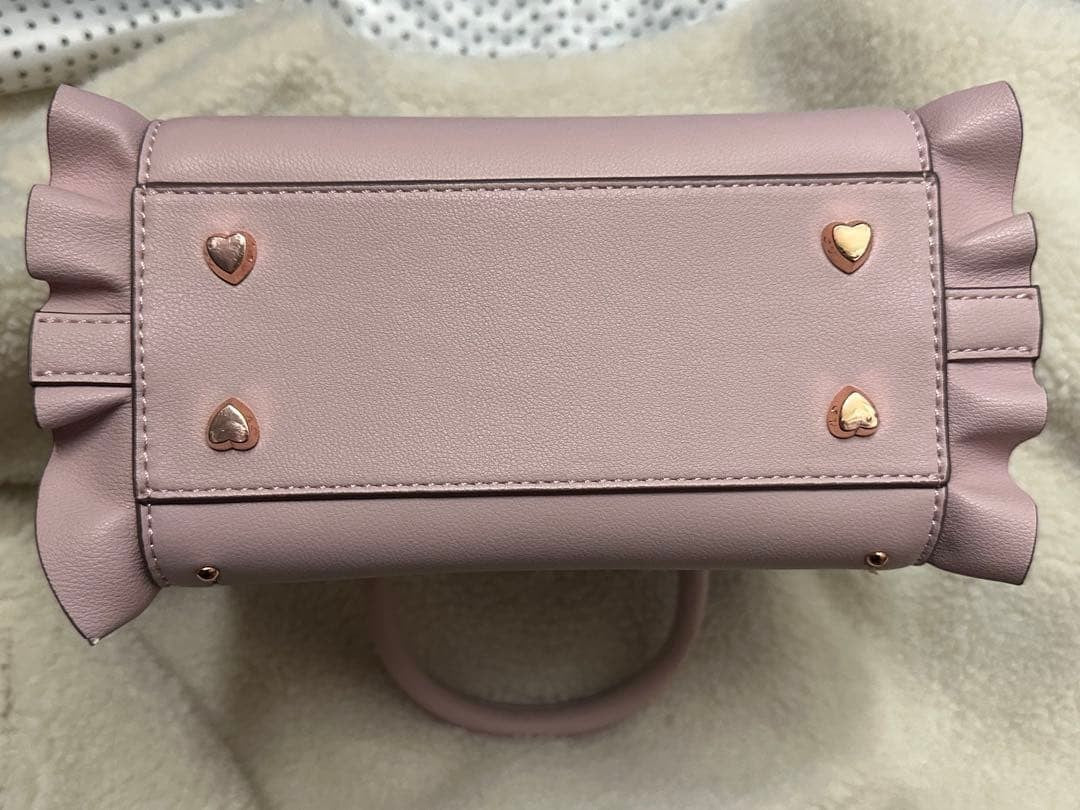 Samantha Vega Ribbon Studs Flatter Mini Shoulder Bag Pink