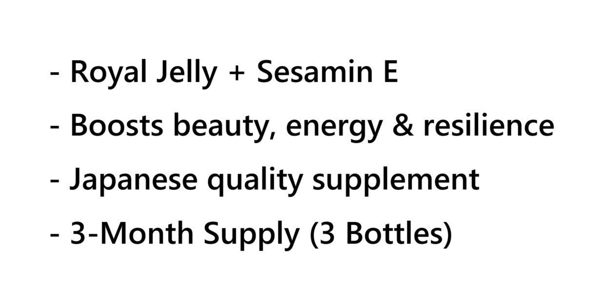 3-Pack Suntory Royal Jelly + Sesamin E Supplement 120 Tablets × 3