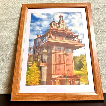 Ghibli Art 51: "Elevator Tower" from Castle in the Sky (framed artwork)