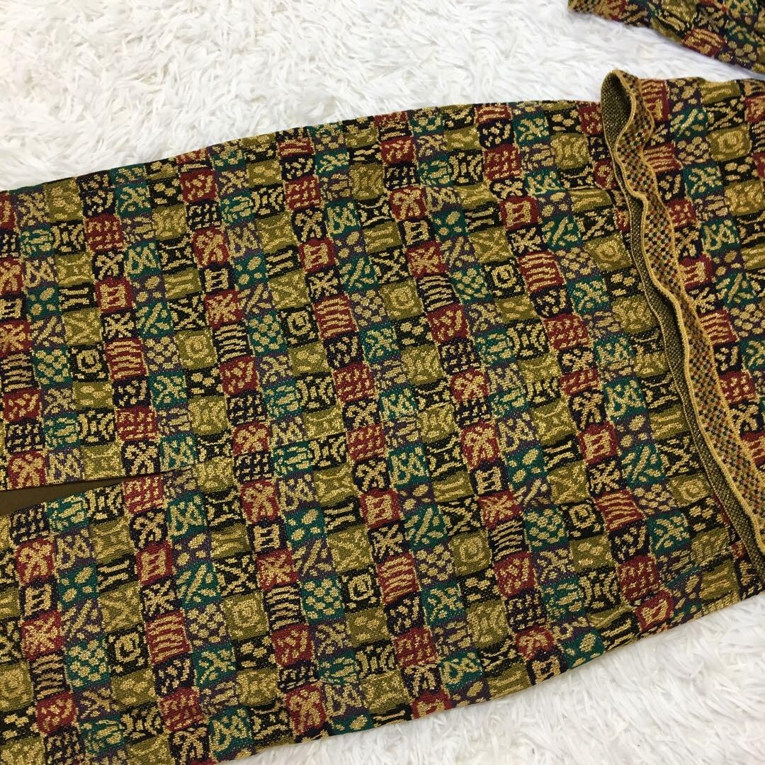 Missoni Women M Orange Tag All-Over Pattern Setup Gold geometric pattern Italy