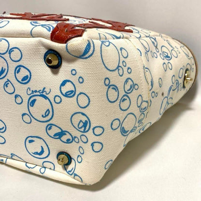 Rare COACH tote bag marine motif A4 storage large capacity bag