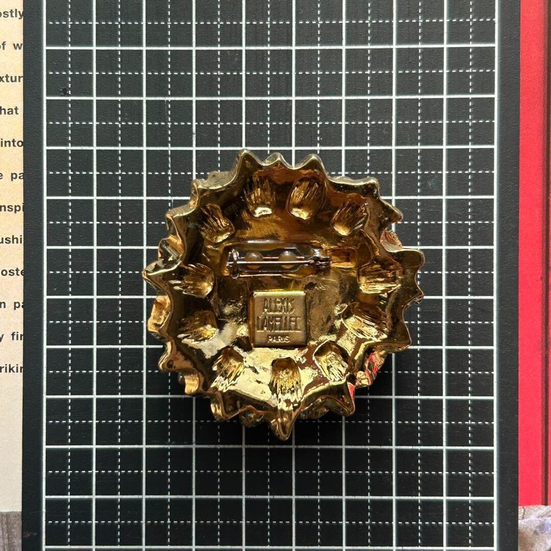 Rare Alexis Lahellec Paris Vintage Brooch Made in France Europe