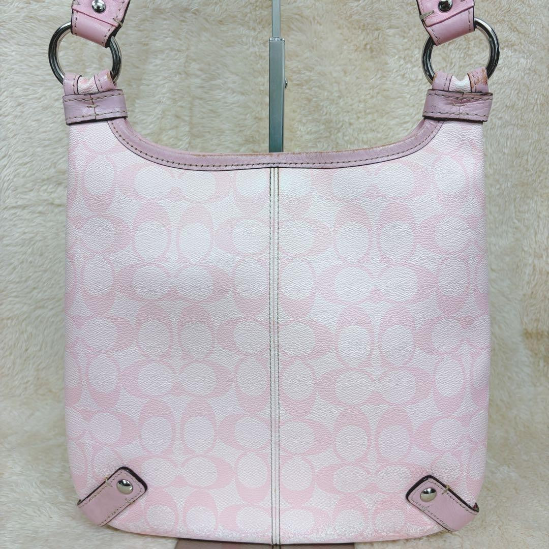 COACH Signature Shoulder Bag Pink
