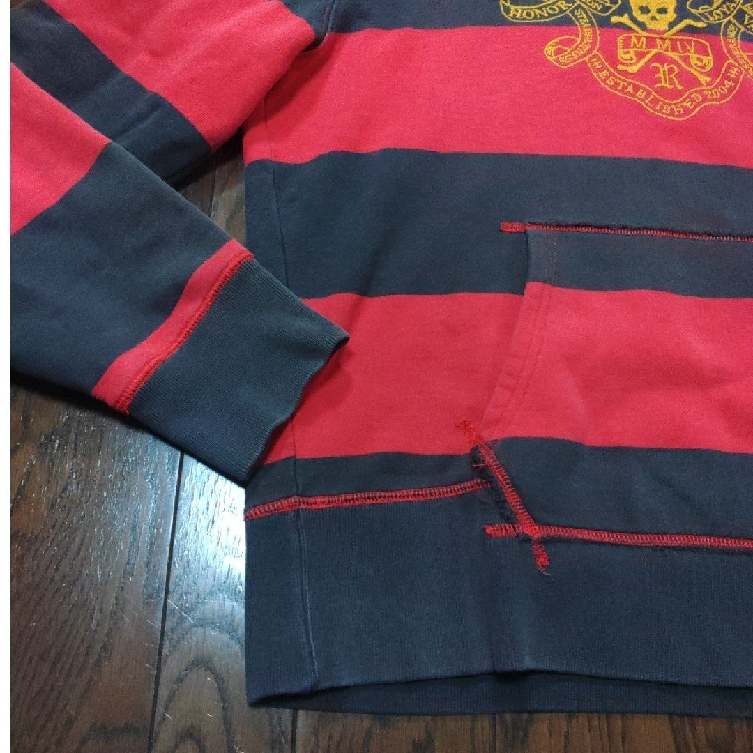 Vintage RUGBY POLO RALPH LAUREN hoodie, size M, skull embroidery.