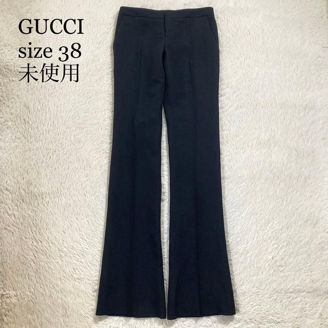 USED UNUSED GUCCI BOOTCUT FLARED PANTS IN COTTON, SILK, AND LINEN VERYGOOD