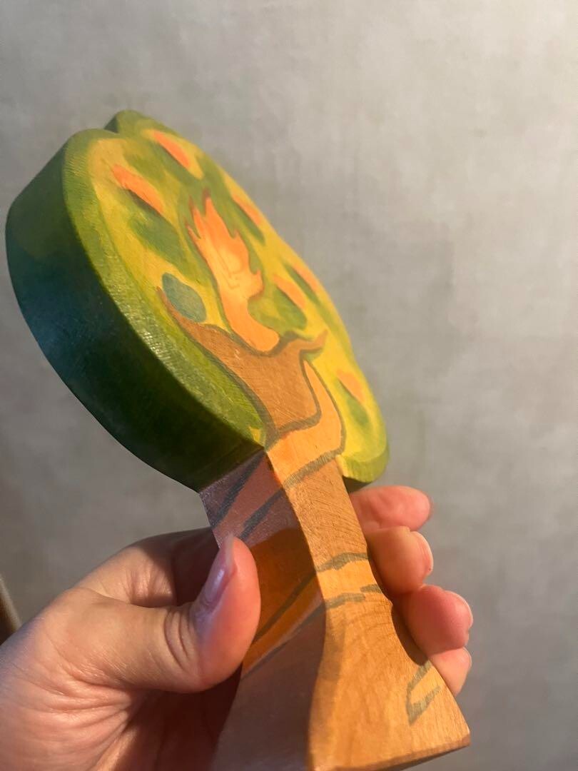 Ostheimer Germany Wooden Adam And Eve Vintage only tree