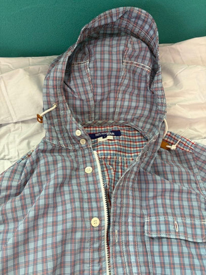 Junya Watanabe Man Nylon Patchwork Checkered Jacket Men's Outerwear Size JP-S