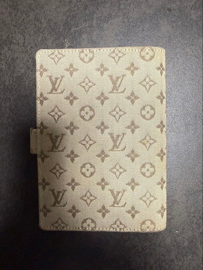 Louis Vuitton LV Notebook Cover Leather Monogram Authentic Vintage Rare