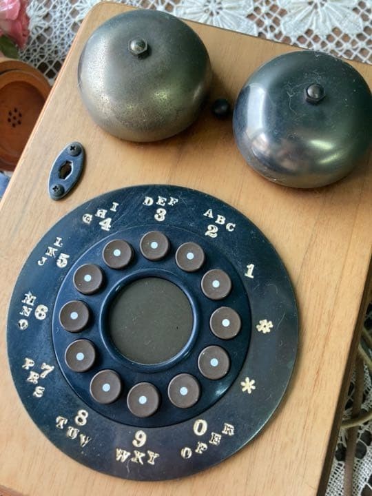 American Vintage Telephone Antique Interior Showa Retro
