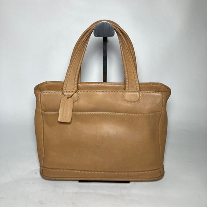 Coach 9303 Bleecker Tan Beige Leather Shoulder Tote Bag Purse from Japan