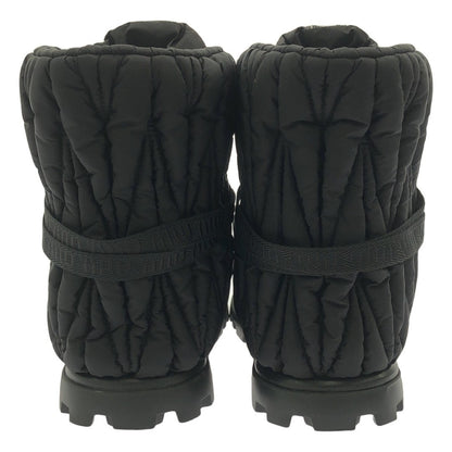 Miu | Padded Matelasse Booties 5U558D Logo Short Boots 35 NERO Women Used KLDR-0