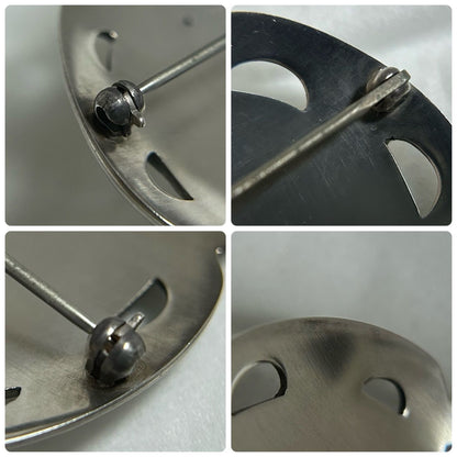 Georg Jensen No.59 Moonstone Flower Motif Pin Brooch Sterling Silver in Rare