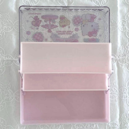 Sanrio Hello Kitty Candy Cabinet 3-Tier Retro 2021 Made Unused 12cm Toy Storage