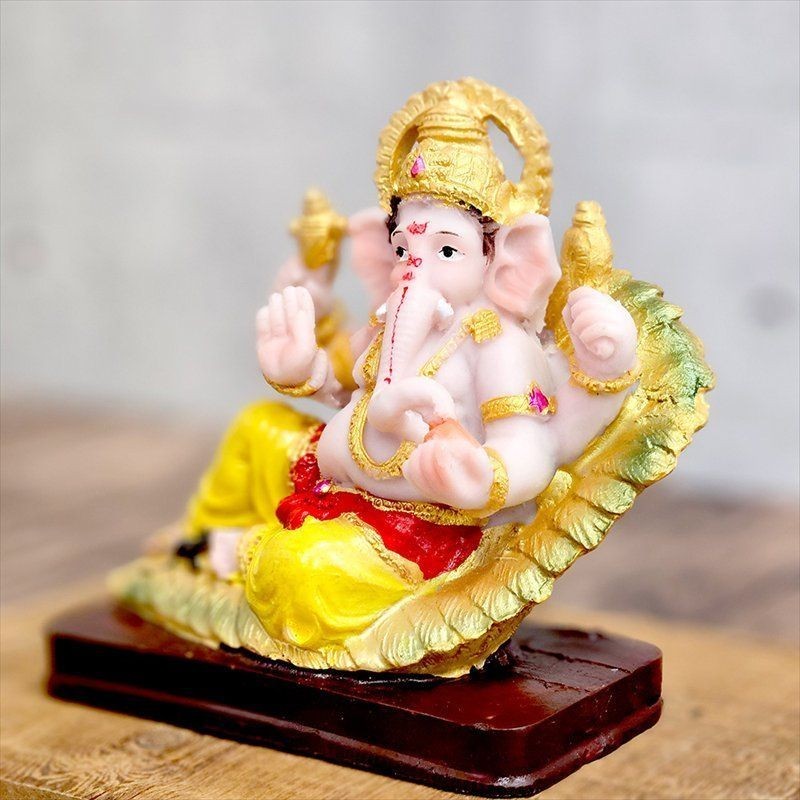 Color Ganesha Figurine Object Interior Buddha Statue Figure Goddess Lakshmi