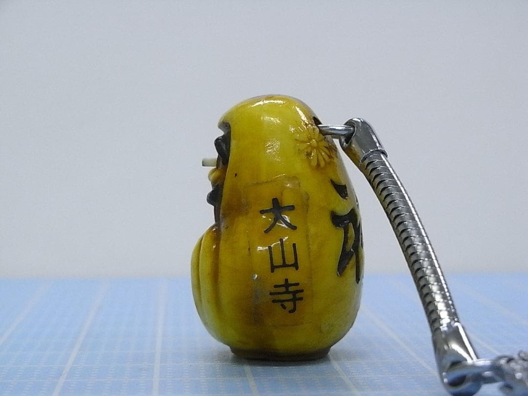 Showa Retro Bulging-Eyed Daruma Keychain