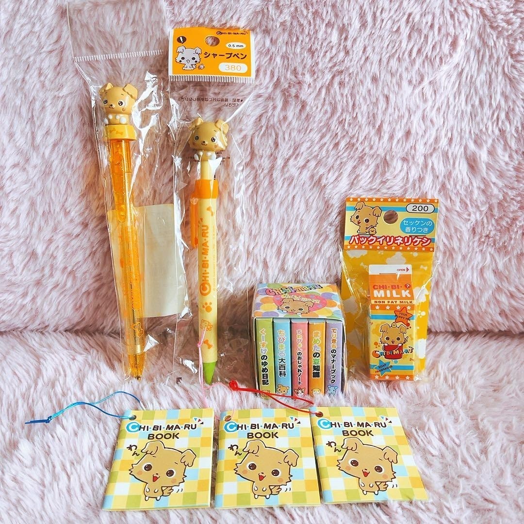 Sanrio Chibimaru Mascot Pen Memo Set 2003-2004 Rare Vintage Japan