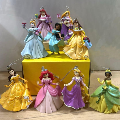 Disney Christmas Ornament Princess 9 Piece Set Collectible Character Goods Japan