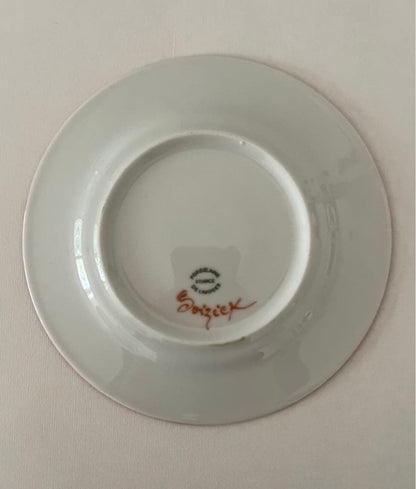 Soizick Tea Cup Saucer Pink French Porcelain Collectible Tea Set Rare