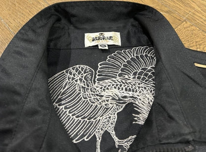 Karakuri Tamashii Japanese Pattern Phoenix Embroidery Zip-Up Blouson Jacket XL