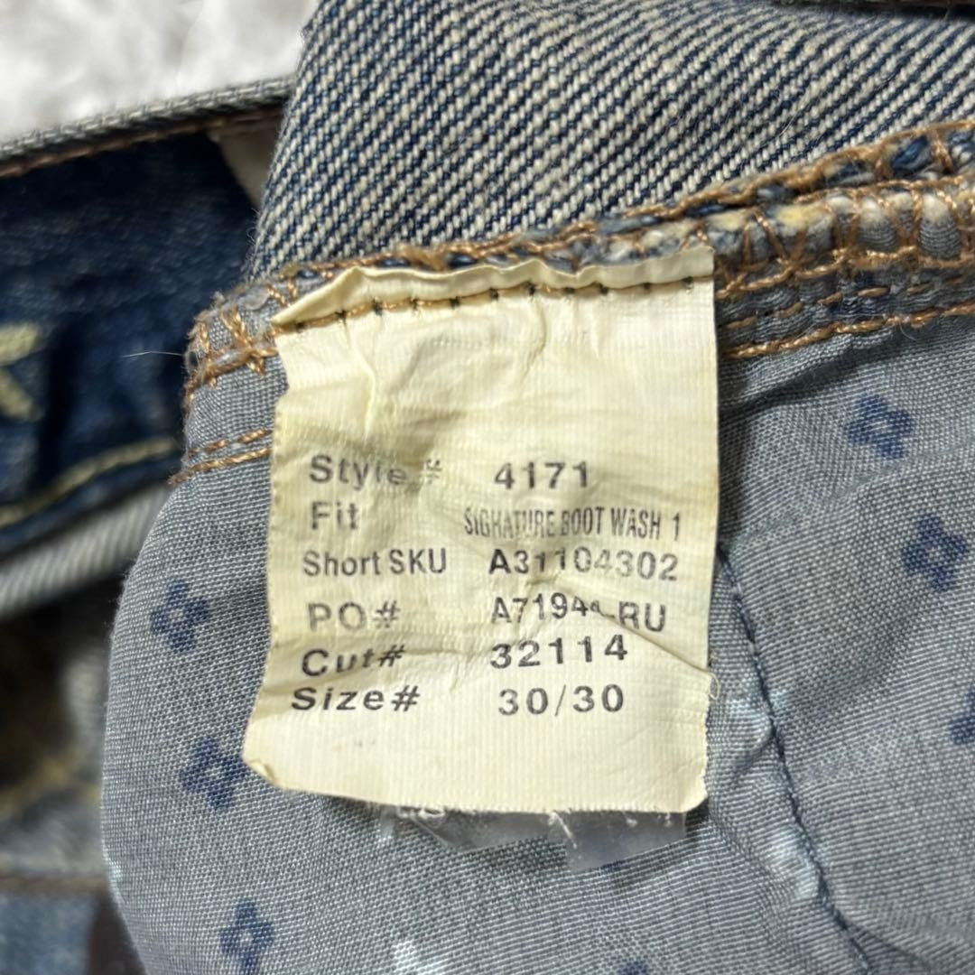 Ezra Fitch Premium Bootcut Denim W30 L30 Vintage Indigo Y2K